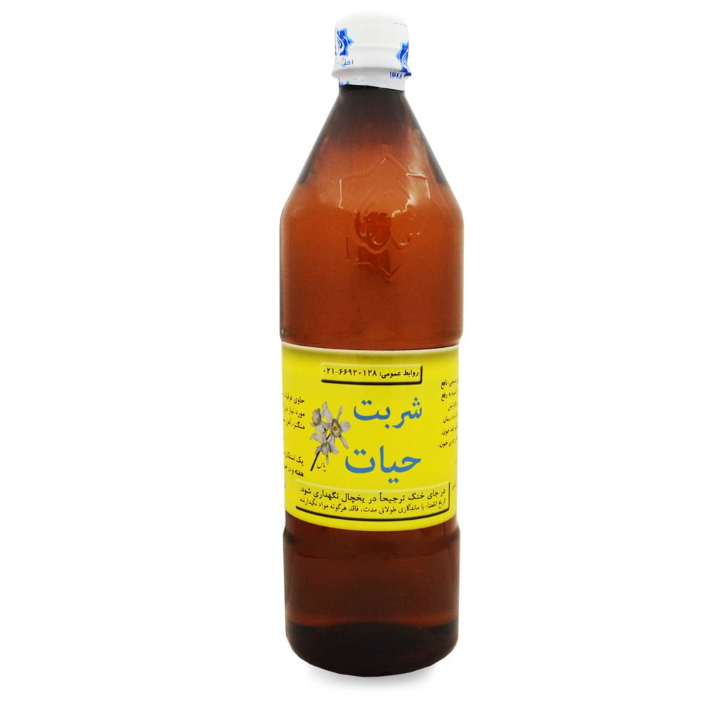 حیات-sharbate-haayat.jpg شربت حیات 1 لیتری احیا - تصویر 1
